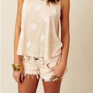 Wildfox Light Pink Jean Cut Offs